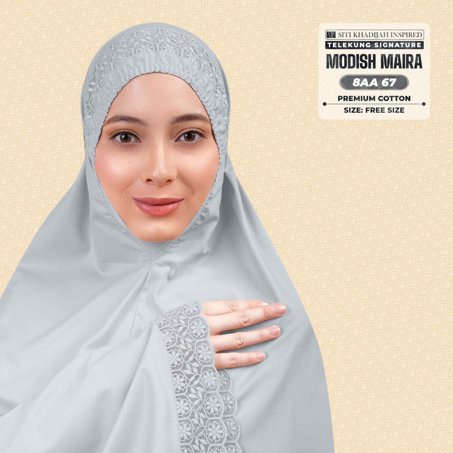 Siti Khadijah Inspired Telekung Modish Maira Collection - Free Woven Bag (8AA)