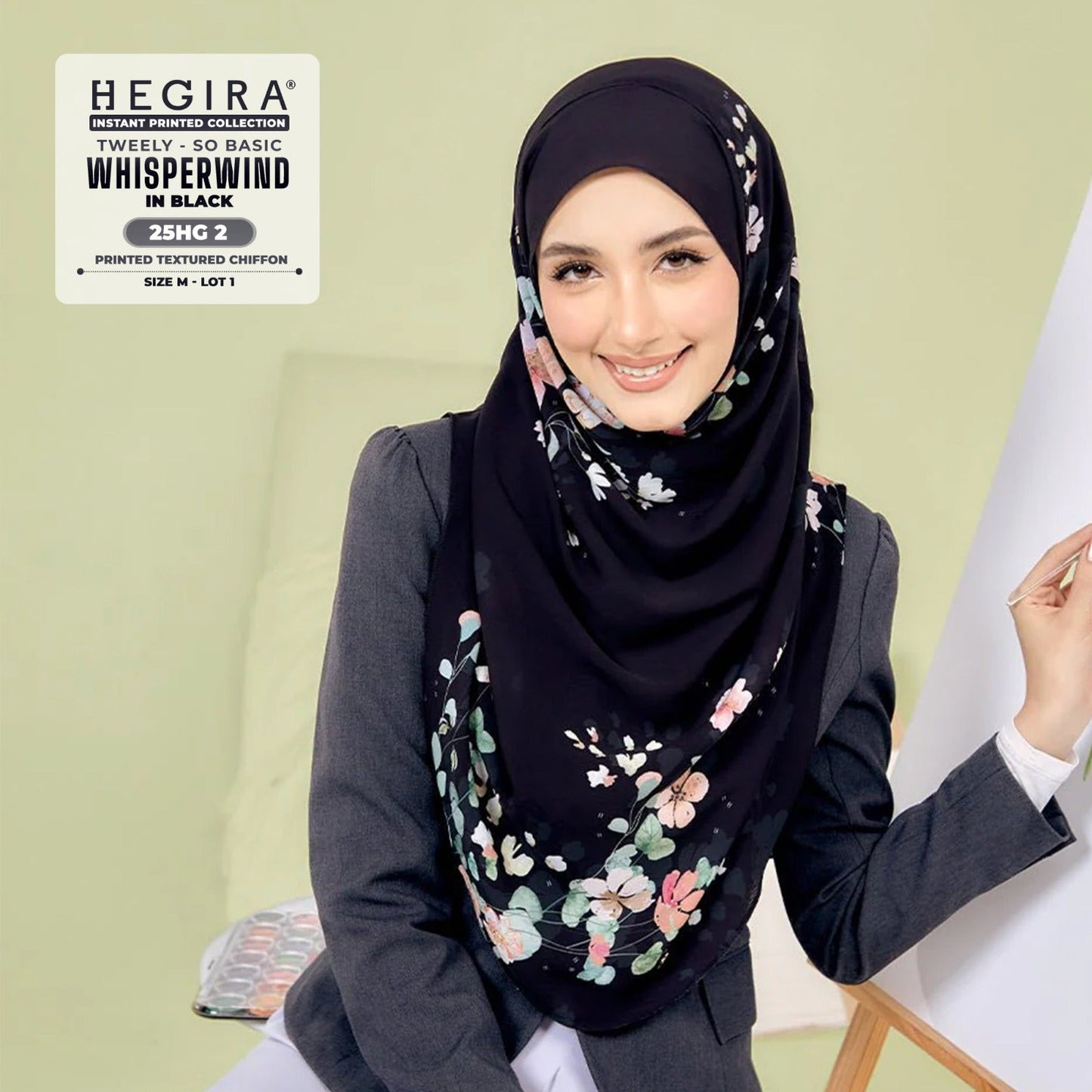 Hegira Hijab Inspired Tweely-So Basic IWHISPERWIND Collection (25HG)