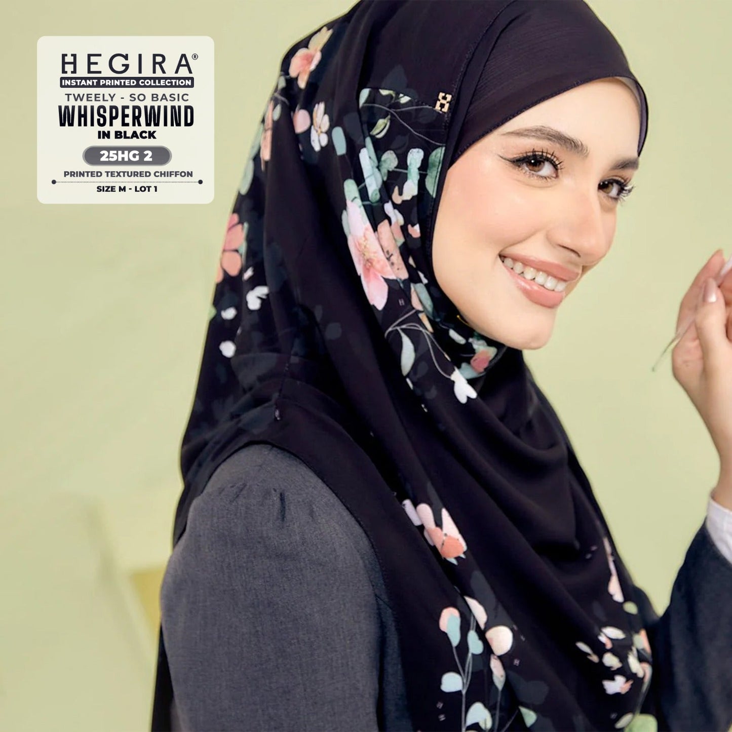 Hegira Hijab Inspired Tweely-So Basic IWHISPERWIND Collection (25HG)