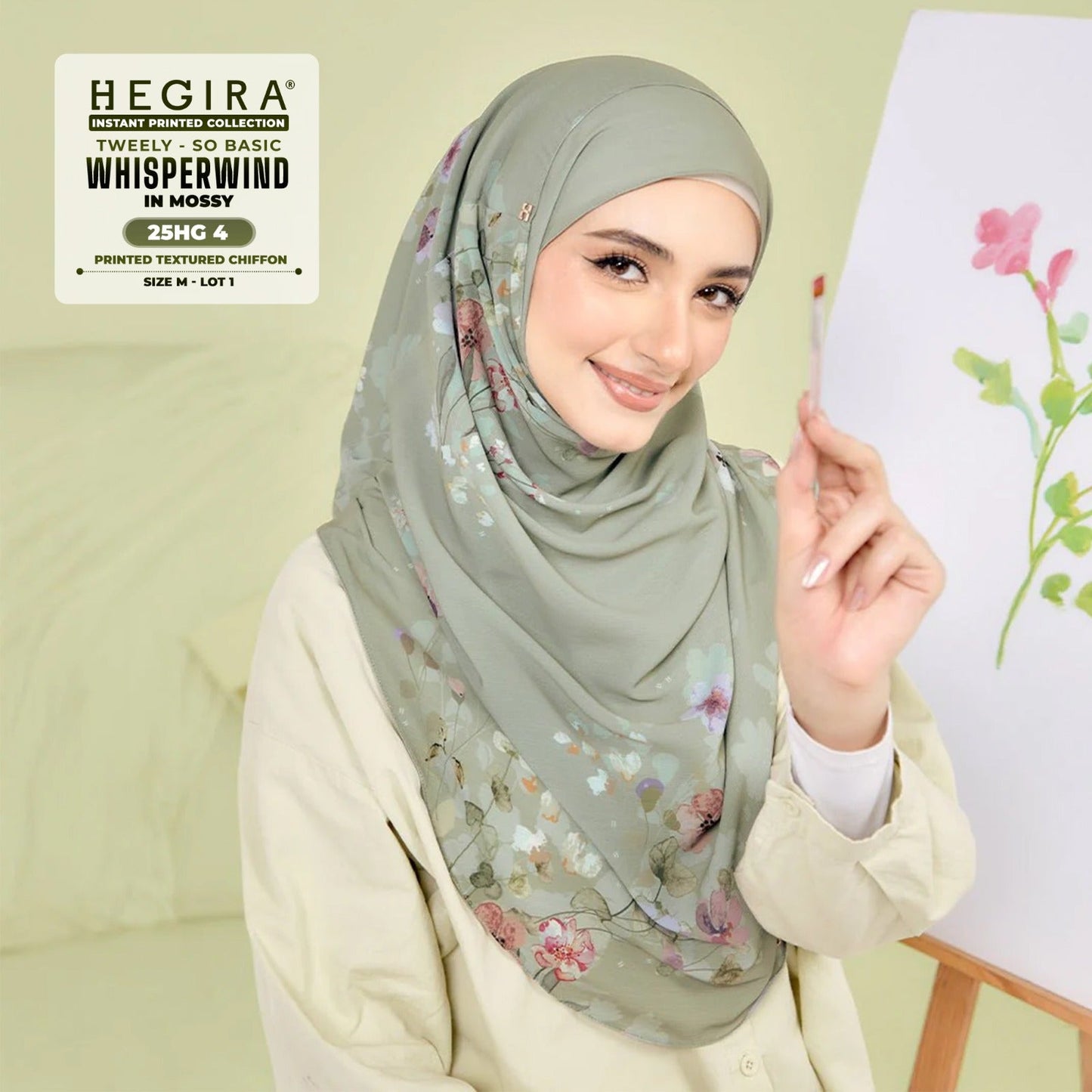 Hegira Hijab Inspired Tweely-So Basic IWHISPERWIND Collection (25HG)