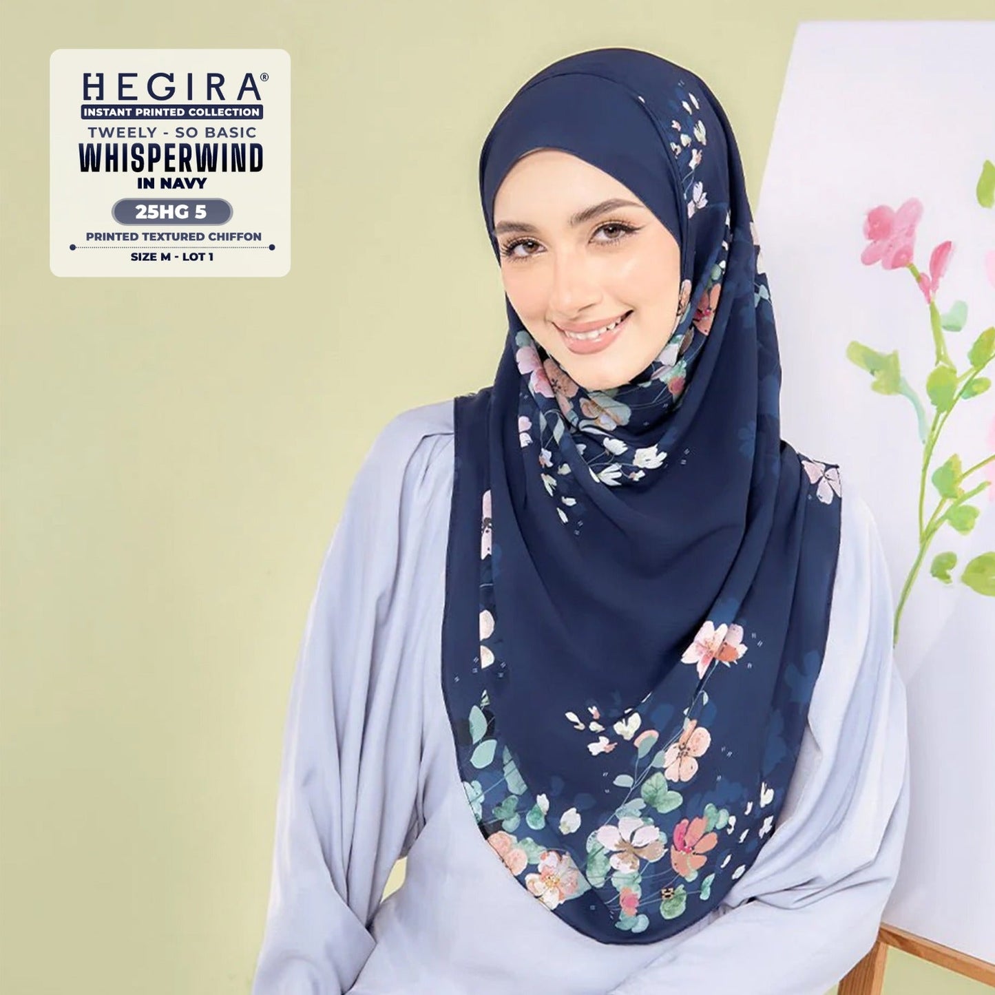 Hegira Hijab Inspired Tweely-So Basic IWHISPERWIND Collection (25HG)