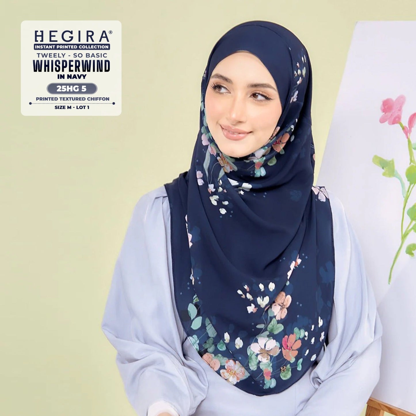 Hegira Hijab Inspired Tweely-So Basic IWHISPERWIND Collection (25HG)