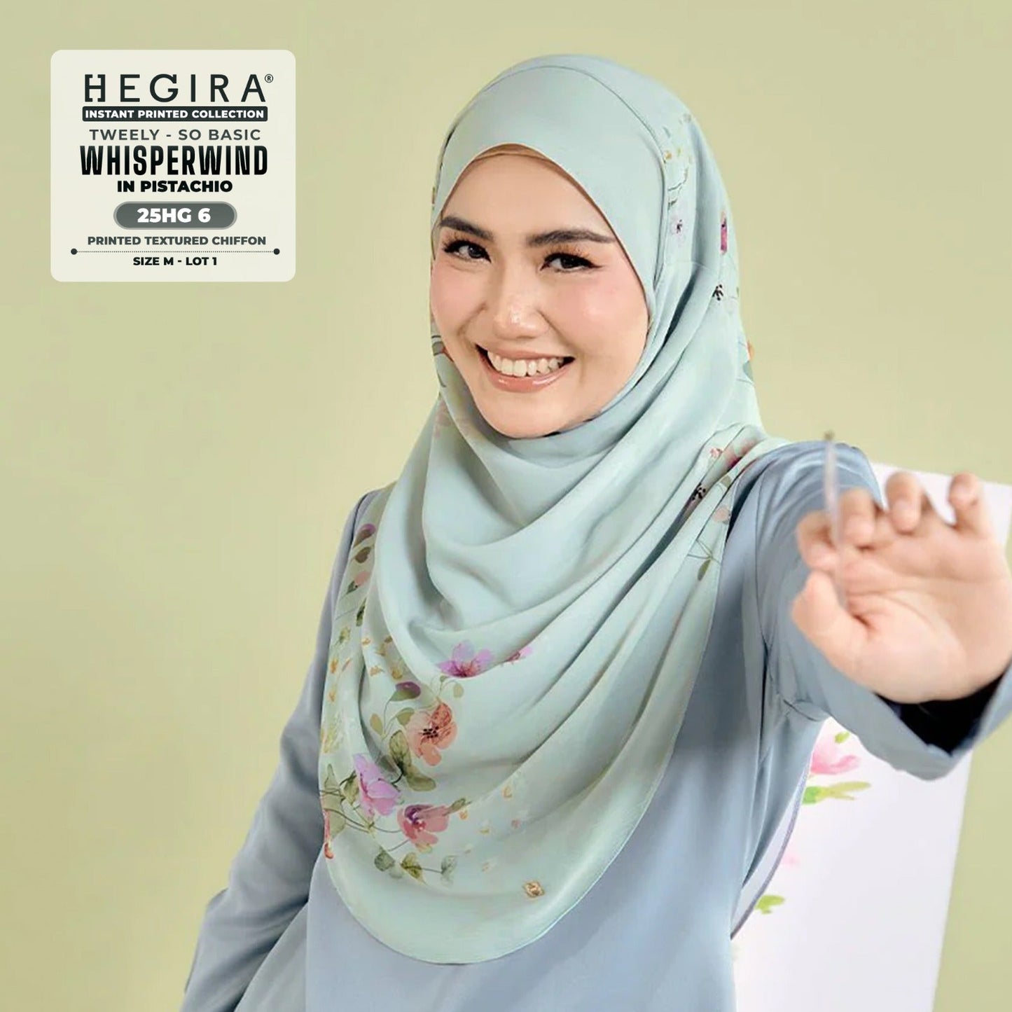 Hegira Hijab Inspired Tweely-So Basic IWHISPERWIND Collection (25HG)