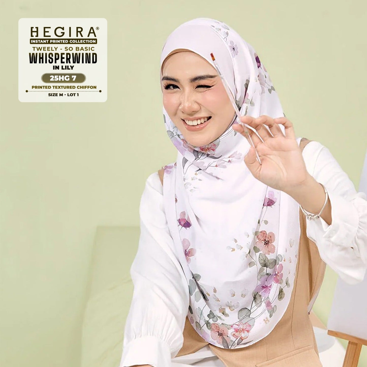 Hegira Hijab Inspired Tweely-So Basic IWHISPERWIND Collection (25HG)