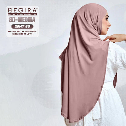 Hegira Hijab Inspired SO-MEDINA Plain Instant Collection (25HT)