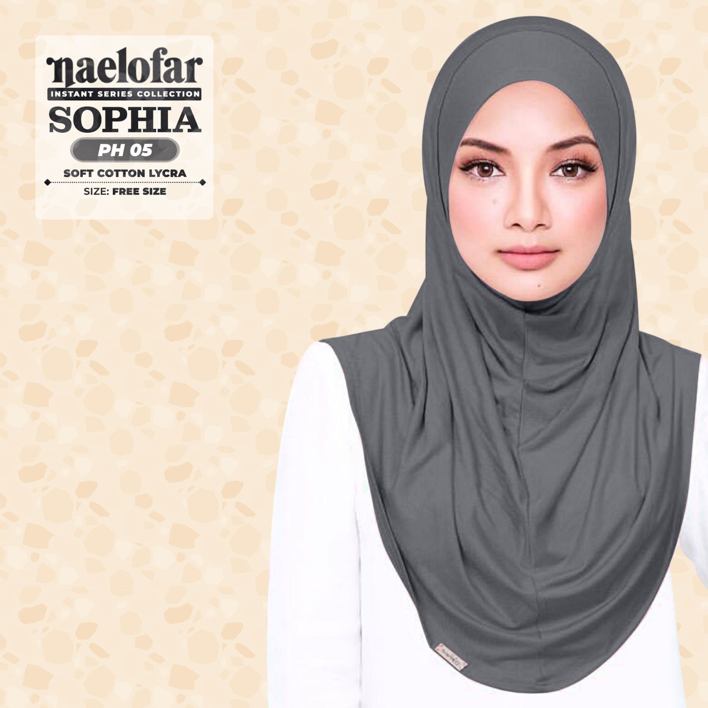 Naelofar Sophia Instant Plain Collection (PH)