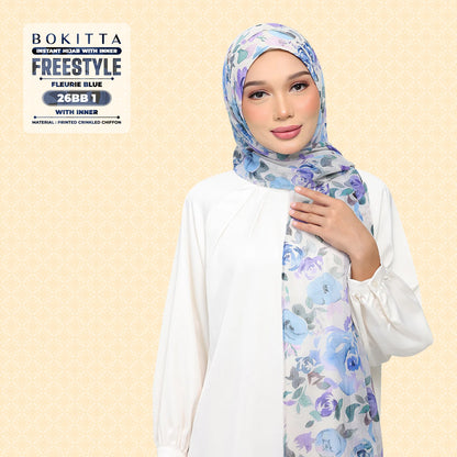 Bokitta Inspired Blossom Gateway In Fleurie Blue Collecion - Free Box