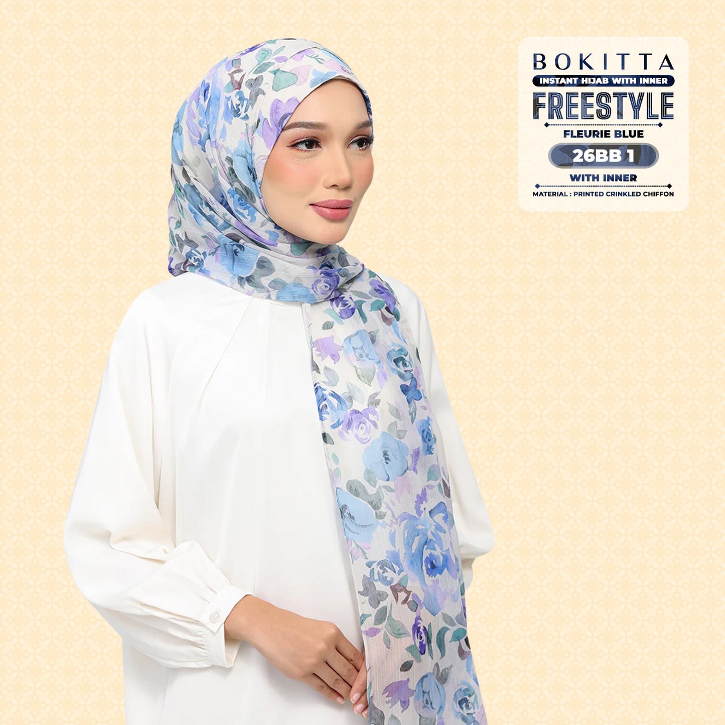 Bokitta Inspired Blossom Gateway In Fleurie Blue Collecion - Free Box