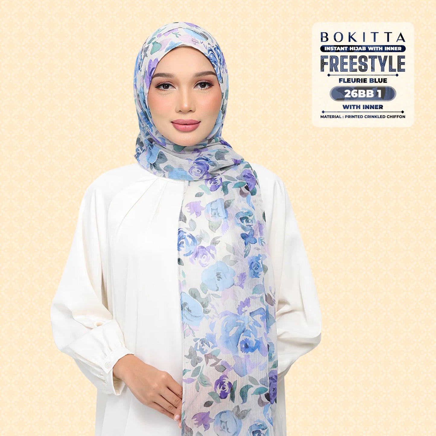 Bokitta Inspired Blossom Gateway In Fleurie Blue Collecion - Free Box