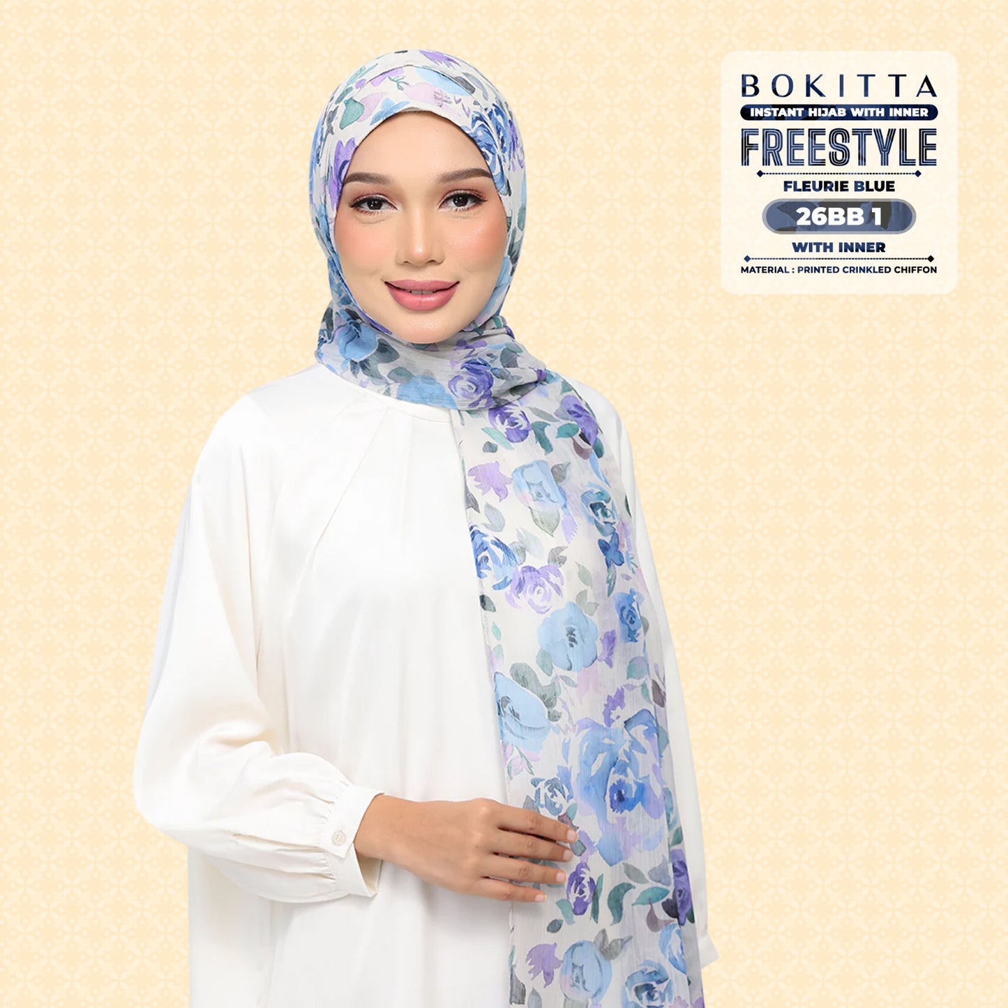 Bokitta Inspired Blossom Gateway In Fleurie Blue Collecion - Free Box