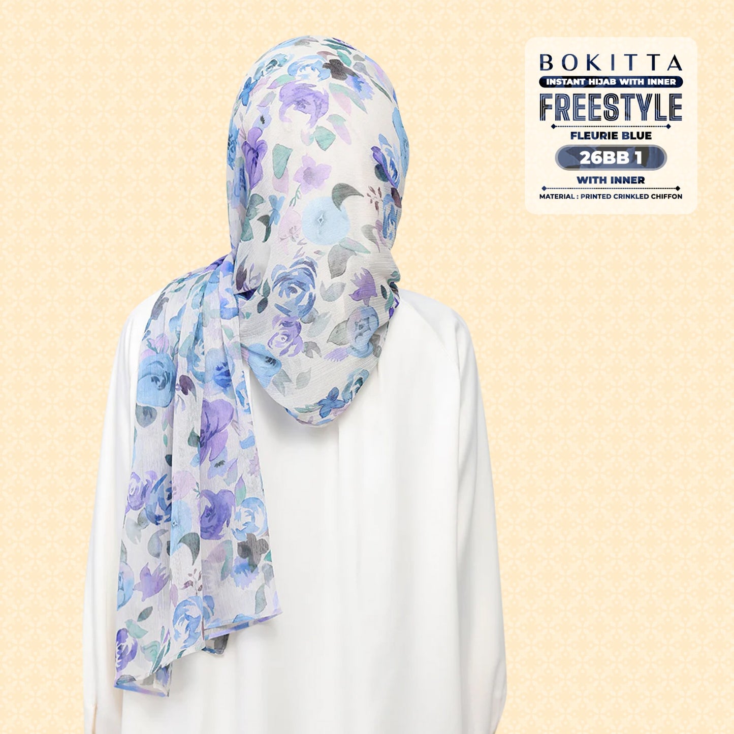 Bokitta Inspired Blossom Gateway In Fleurie Blue Collecion - Free Box