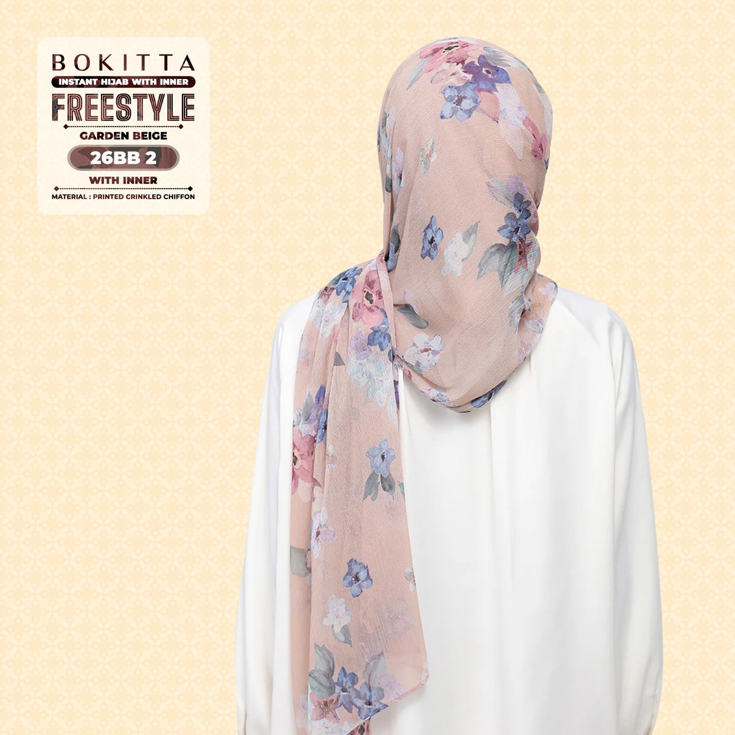 Bokitta Inspired Blossom Gateway In Garden Beige Collecion - Free Box