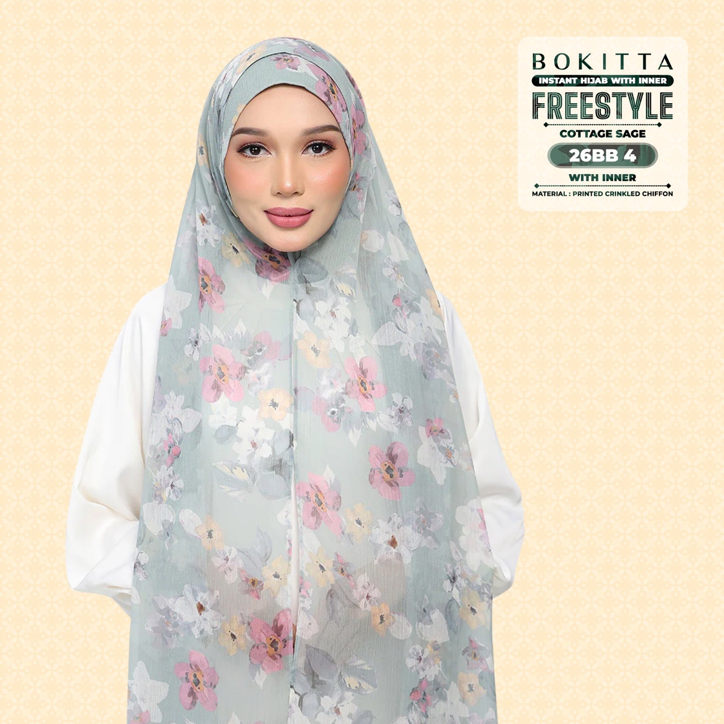 Bokitta Inspired Blossom Gateway In Cottage Sage Collecion - Free Box
