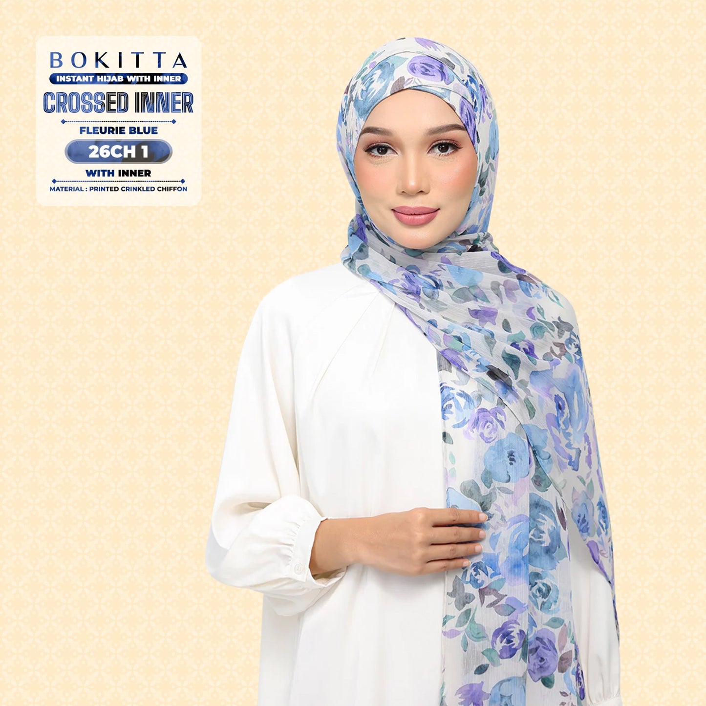 Bokitta Inspired Blossom Gateway In Fleurie Blue Collecion - Free Box