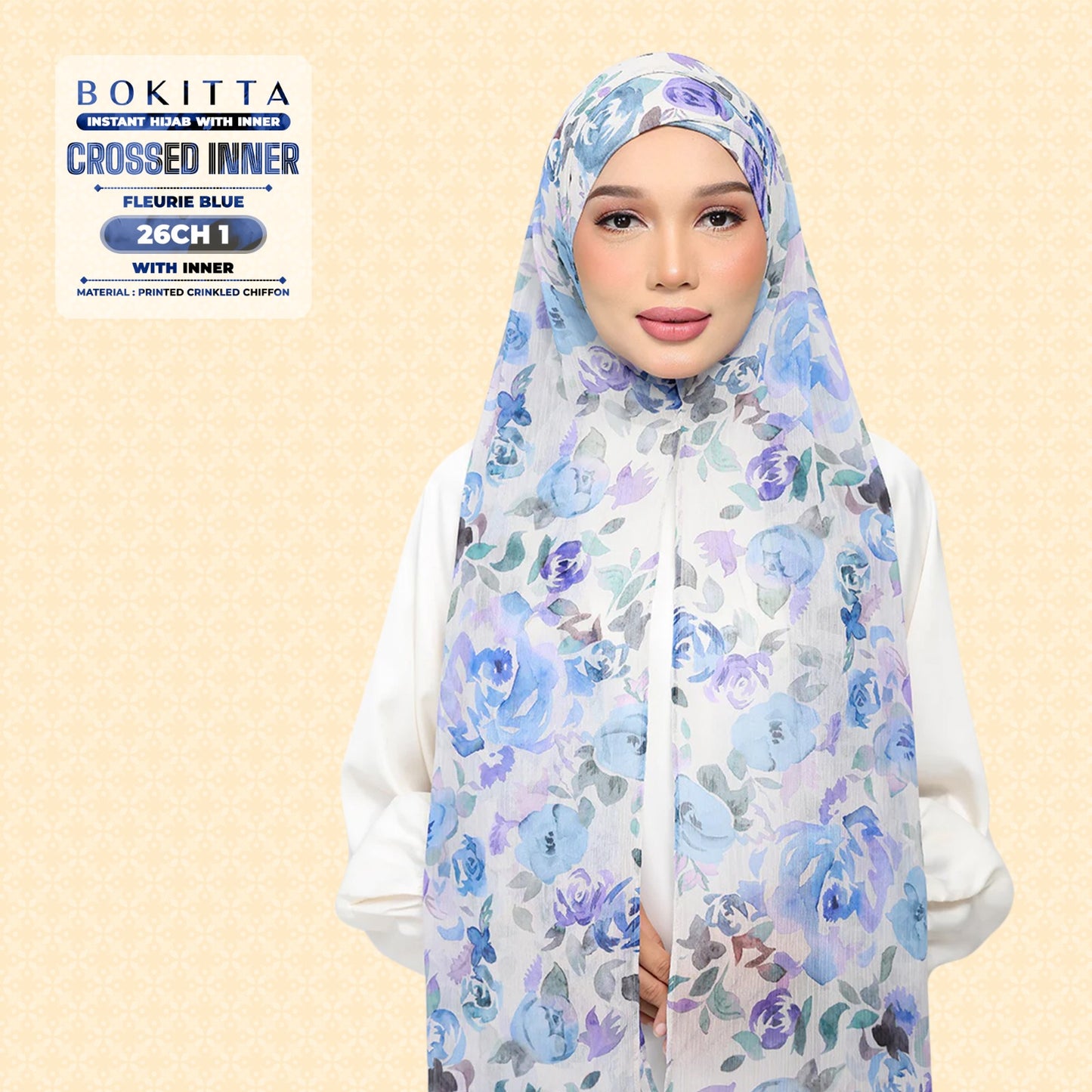 Bokitta Inspired Blossom Gateway In Fleurie Blue Collecion - Free Box