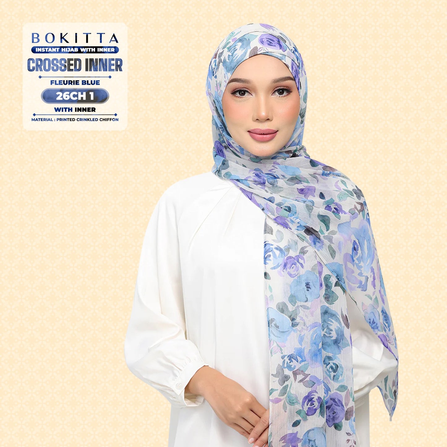 Bokitta Inspired Blossom Gateway In Fleurie Blue Collecion - Free Box