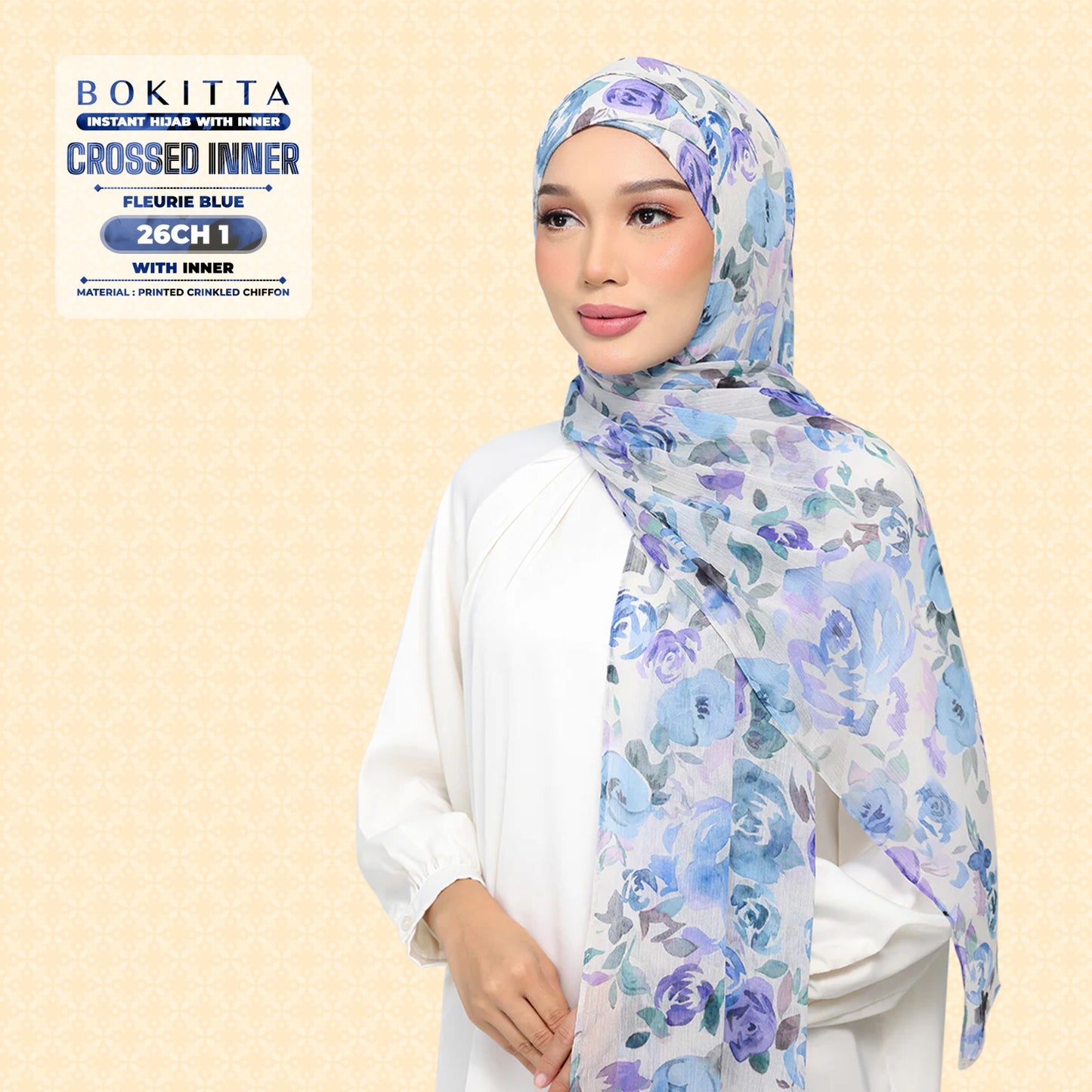 Bokitta Inspired Blossom Gateway In Fleurie Blue Collecion - Free Box