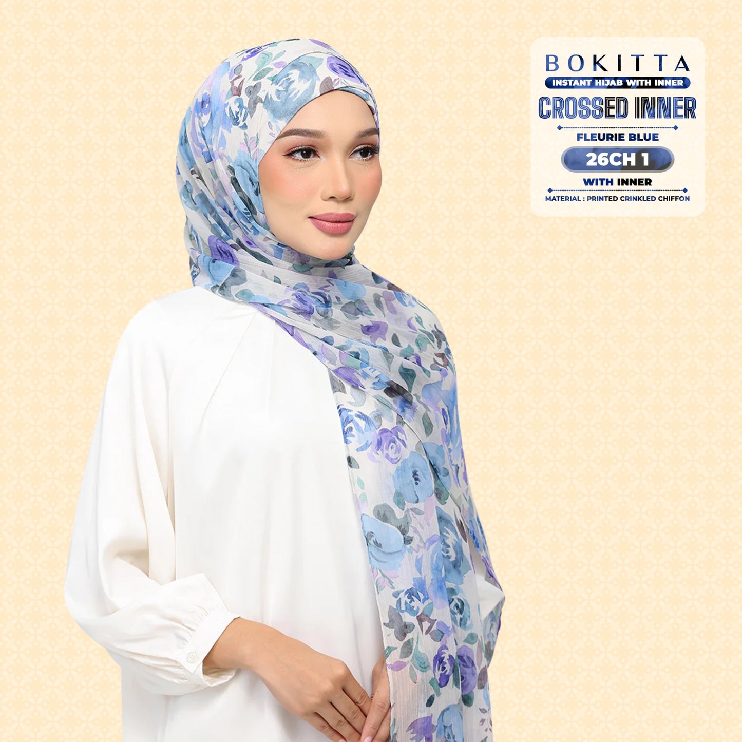 Bokitta Inspired Blossom Gateway In Fleurie Blue Collecion - Free Box