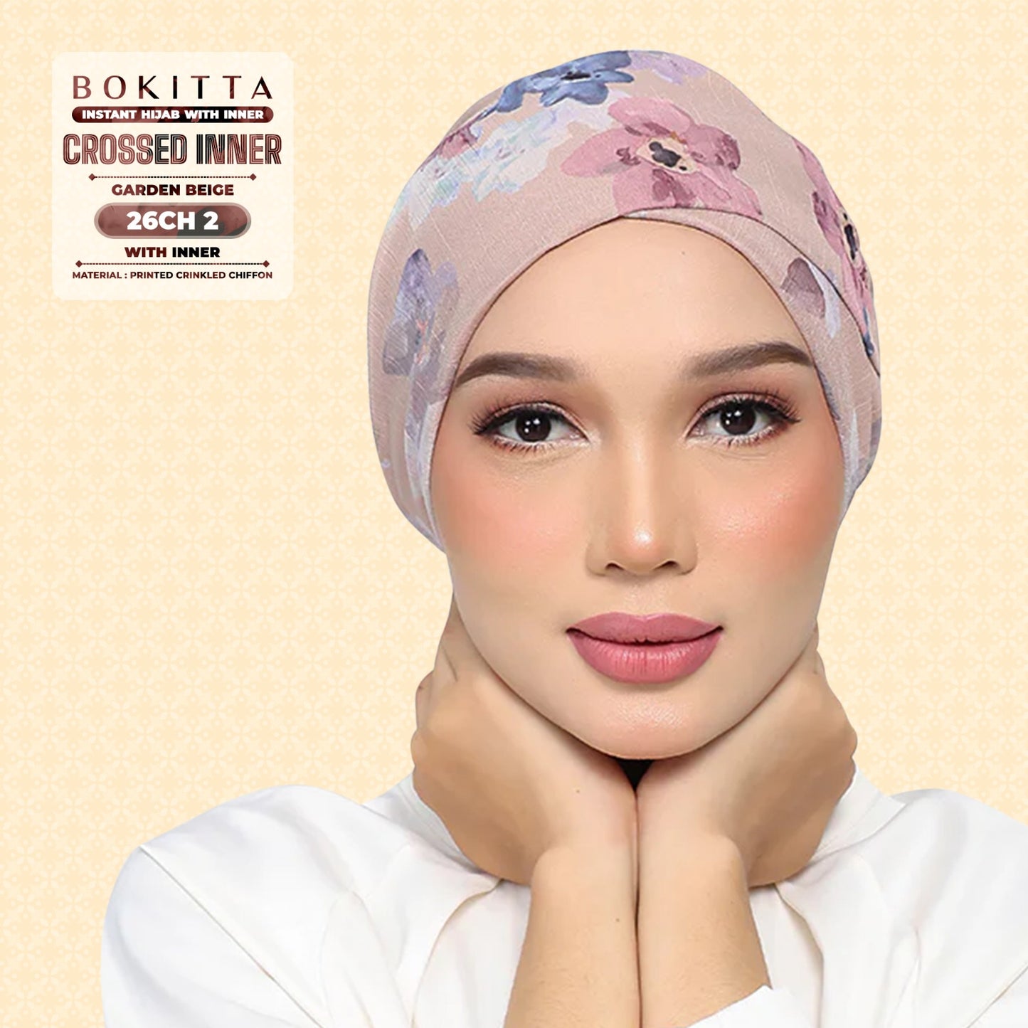 Bokitta Inspired Blossom Gateway In Garden Beige Collecion - Free Box