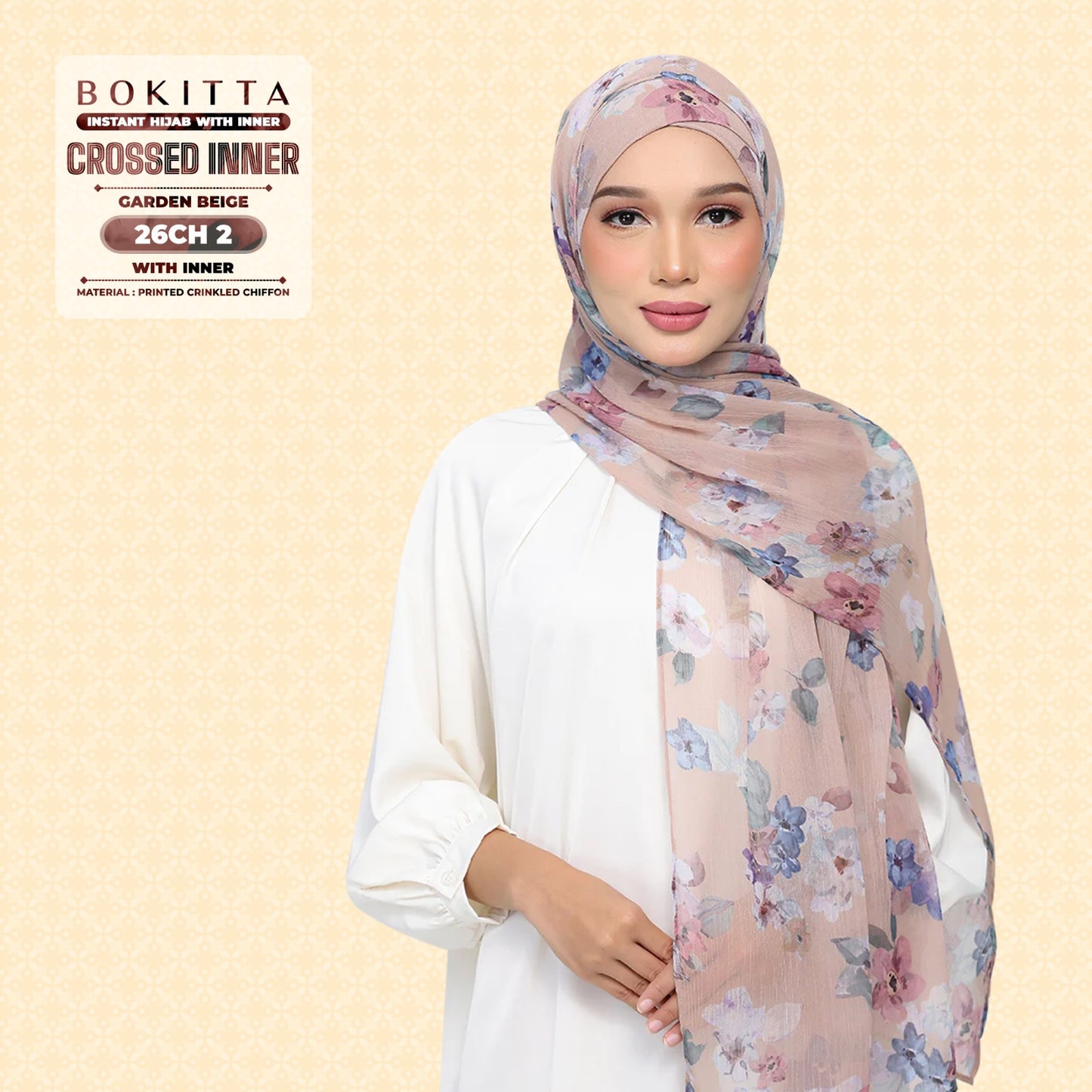 Bokitta Inspired Blossom Gateway In Garden Beige Collecion - Free Box