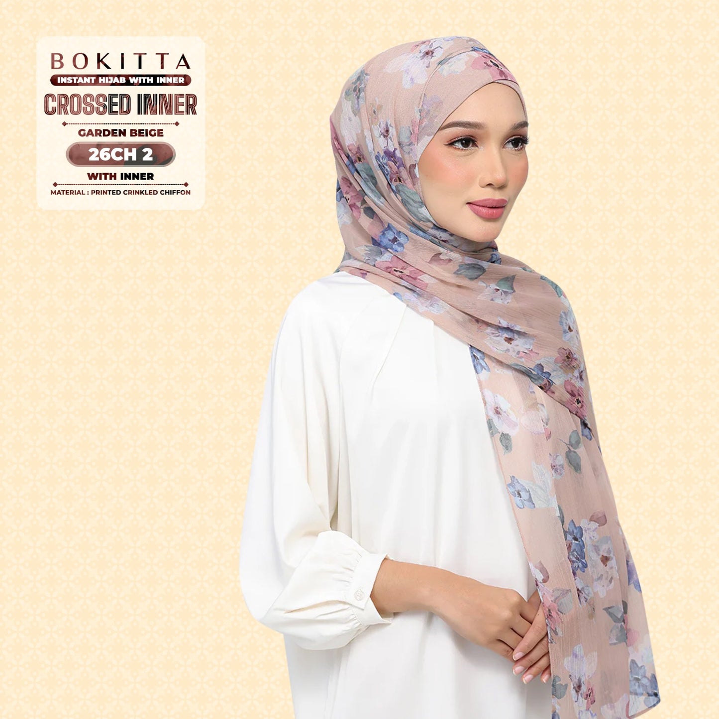 Bokitta Inspired Blossom Gateway In Garden Beige Collecion - Free Box