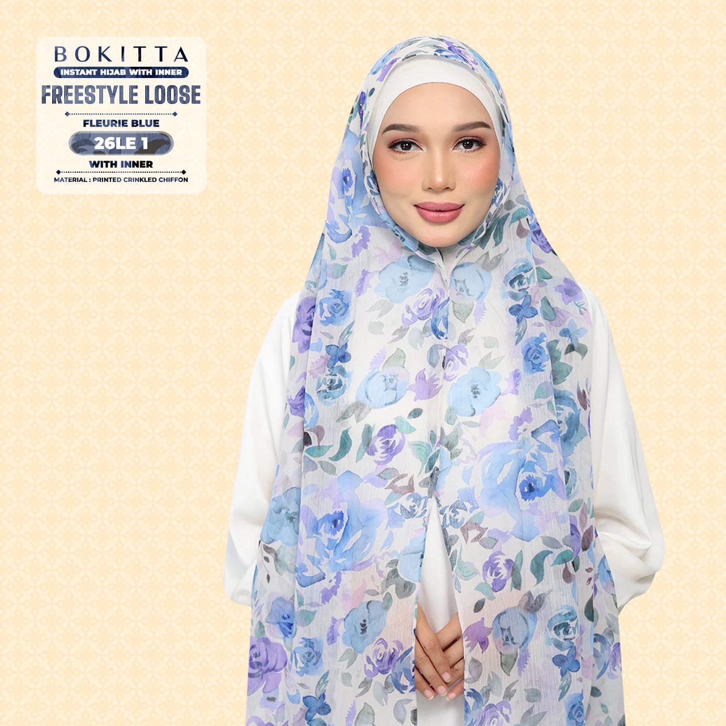 Bokitta Inspired Blossom Gateway In Fleurie Blue Collecion - Free Box