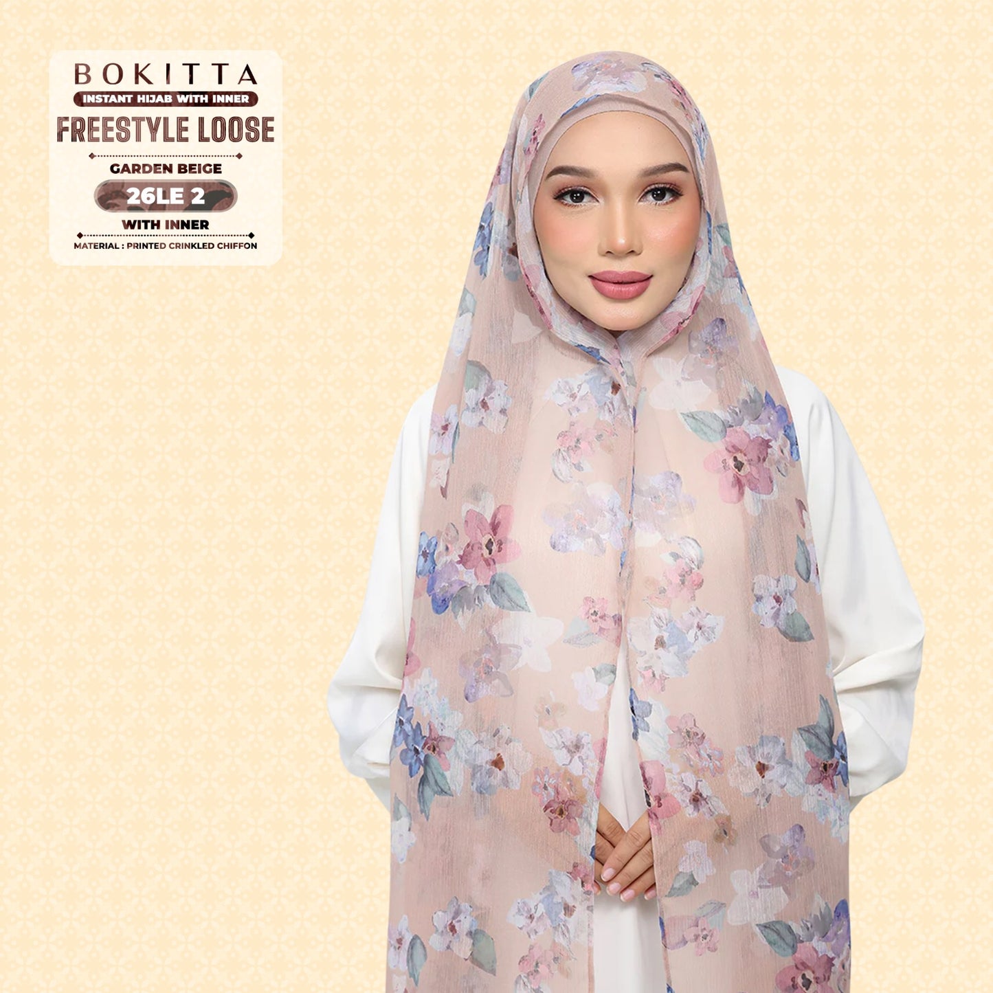 Bokitta Inspired Blossom Gateway In Garden Beige Collecion - Free Box