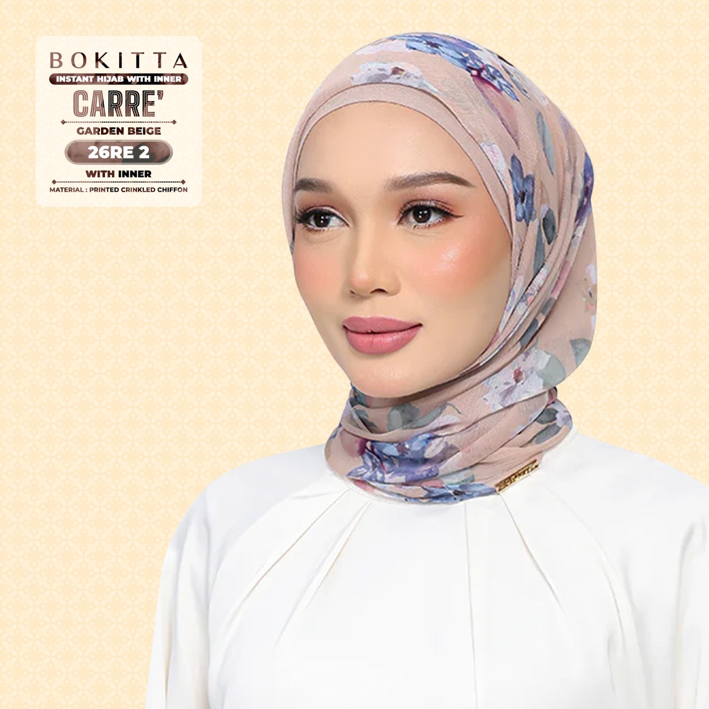 Bokitta Inspired Blossom Gateway In Garden Beige Collecion - Free Box
