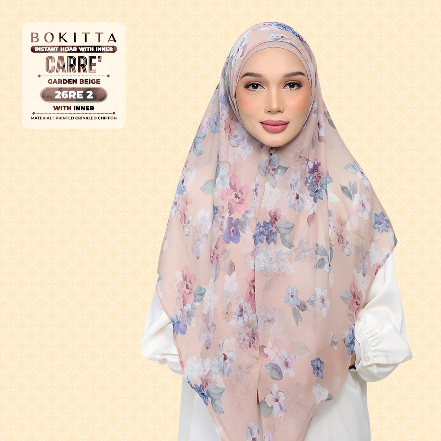 Bokitta Inspired Blossom Gateway In Garden Beige Collecion - Free Box