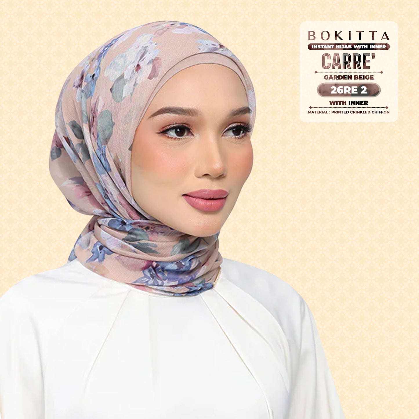 Bokitta Inspired Blossom Gateway In Garden Beige Collecion - Free Box
