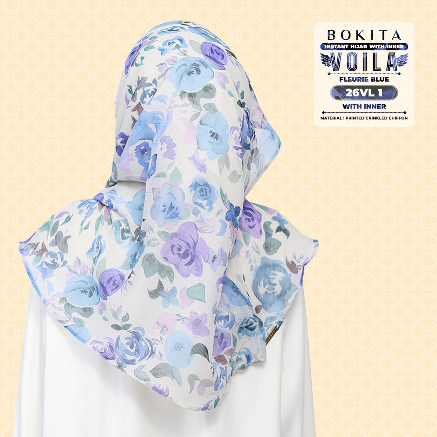 Bokitta Inspired Blossom Gateway In Fleurie Blue Collecion - Free Box