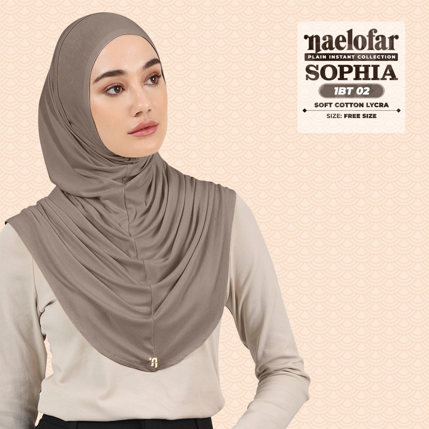 Naelofar Plain Sophia Instant Collection