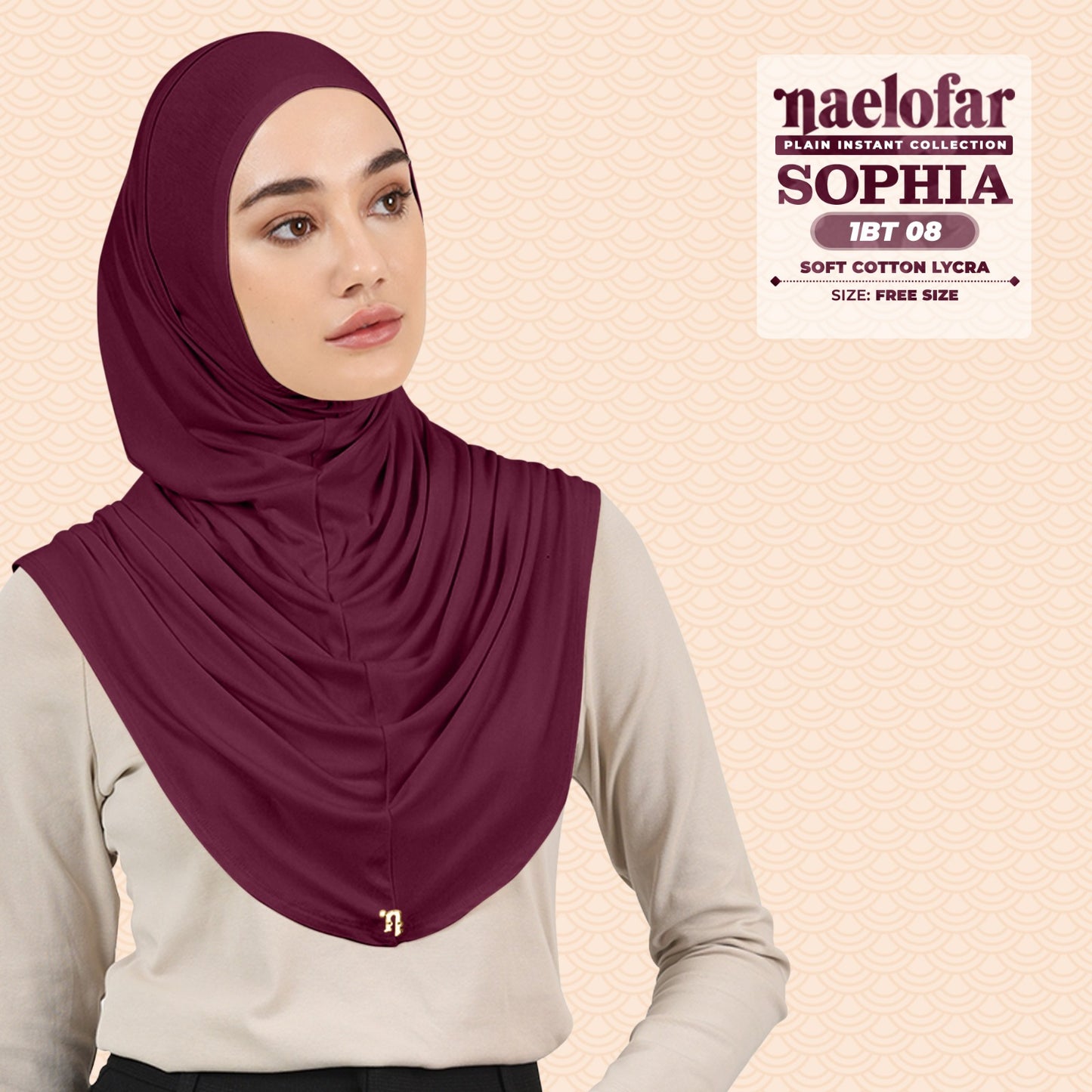 Naelofar Plain Sophia Instant Collection