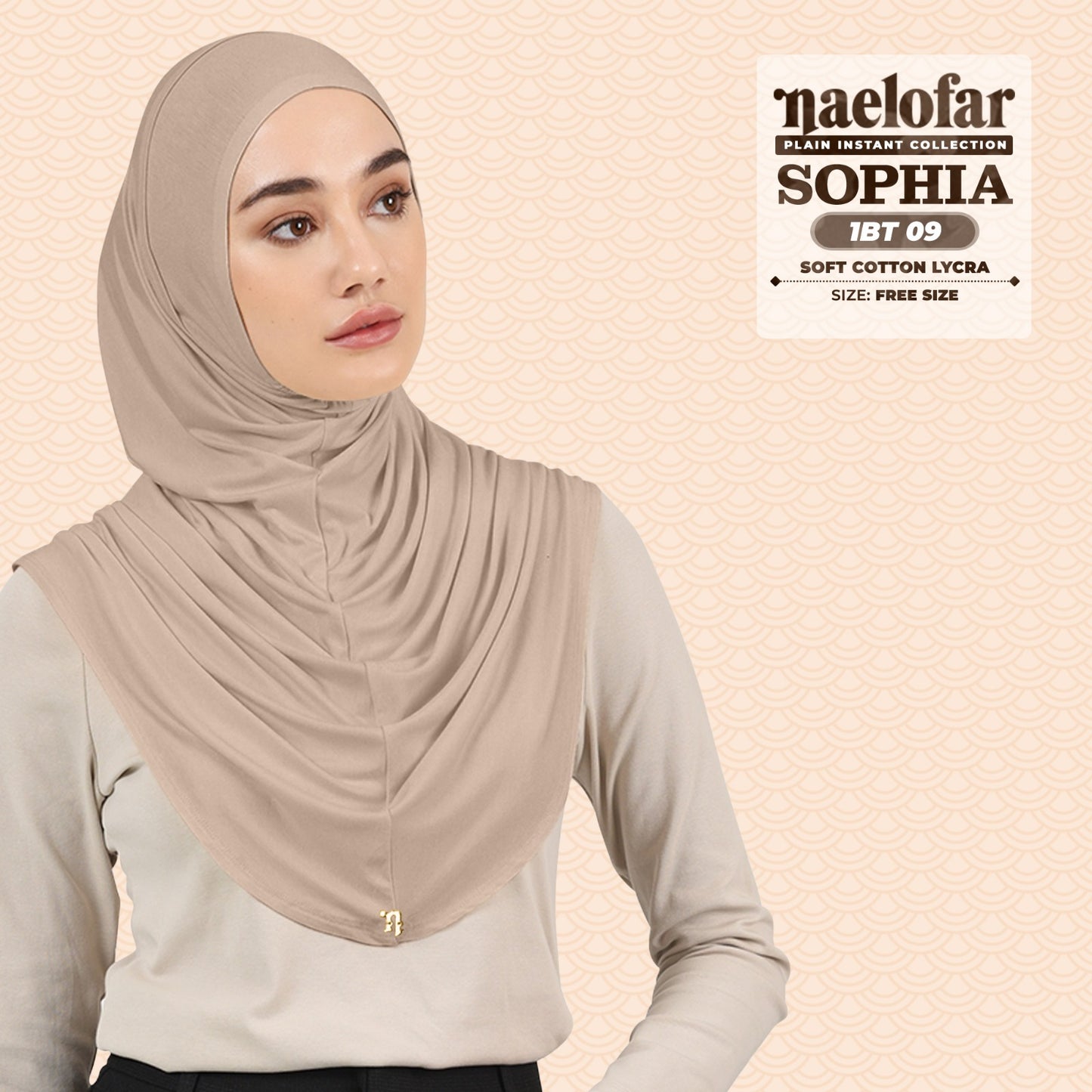 Naelofar Plain Sophia Instant Collection