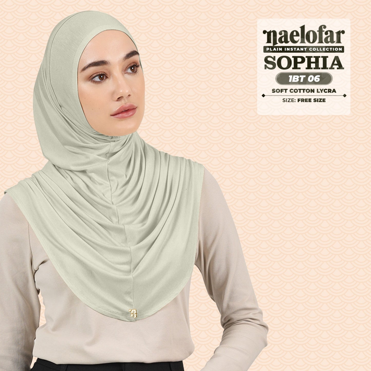 Naelofar Plain Sophia Instant Collection