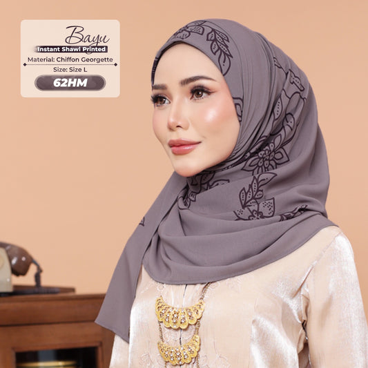 Hyat Inspired Instant Printed Bayu Collection (62HM-62HX-62HU)