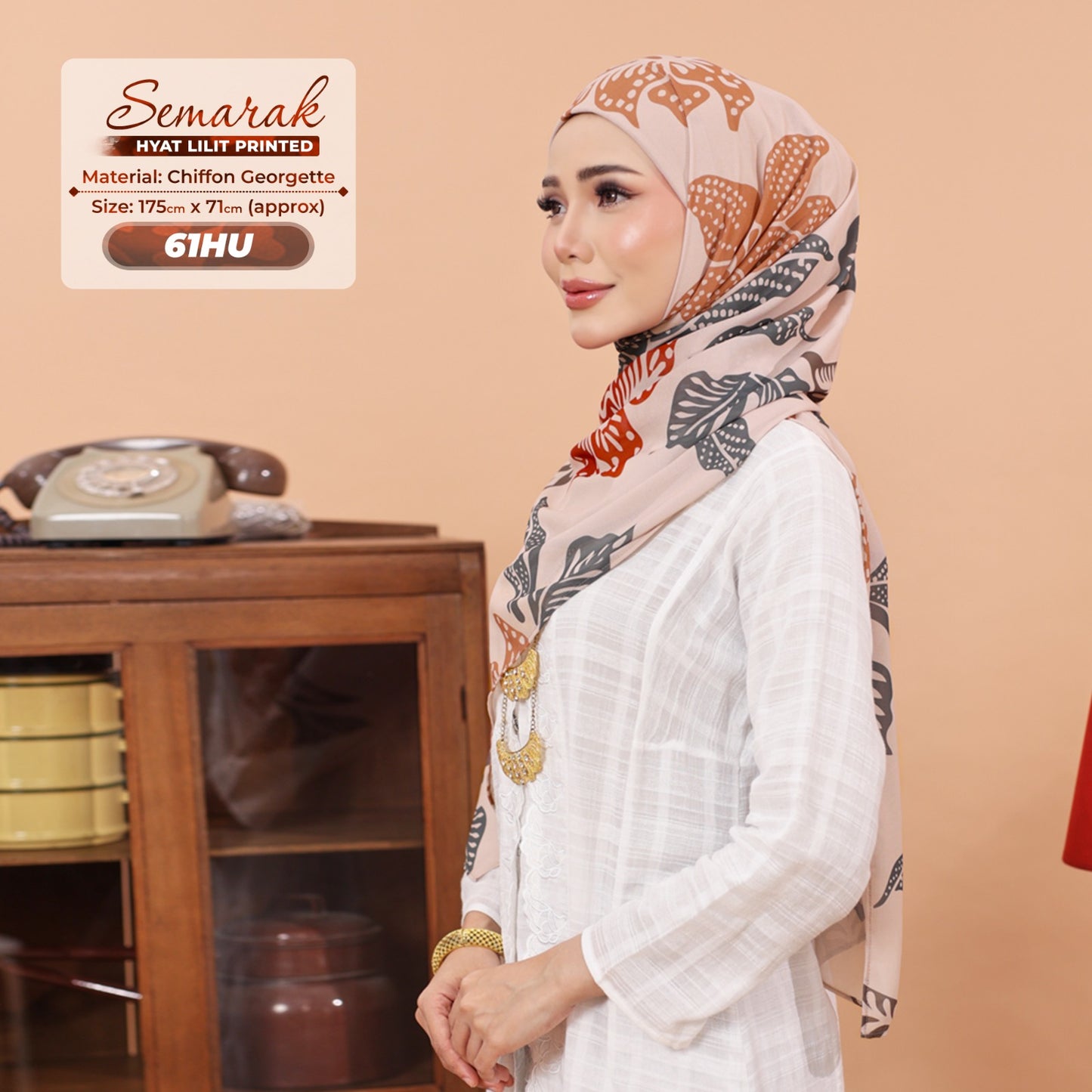 Hyat Inspired Instant Printed Semarak Collection (61HM-61HX-61HU)