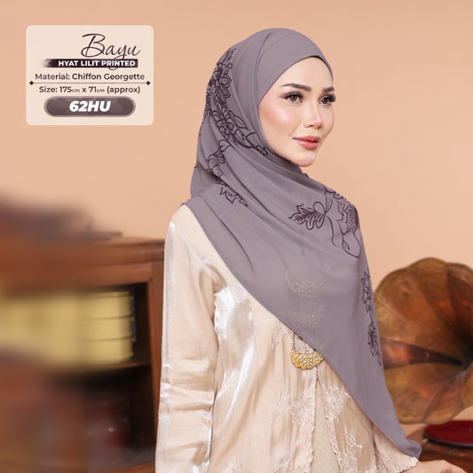 Hyat Inspired Instant Printed Bayu Collection (62HM-62HX-62HU)
