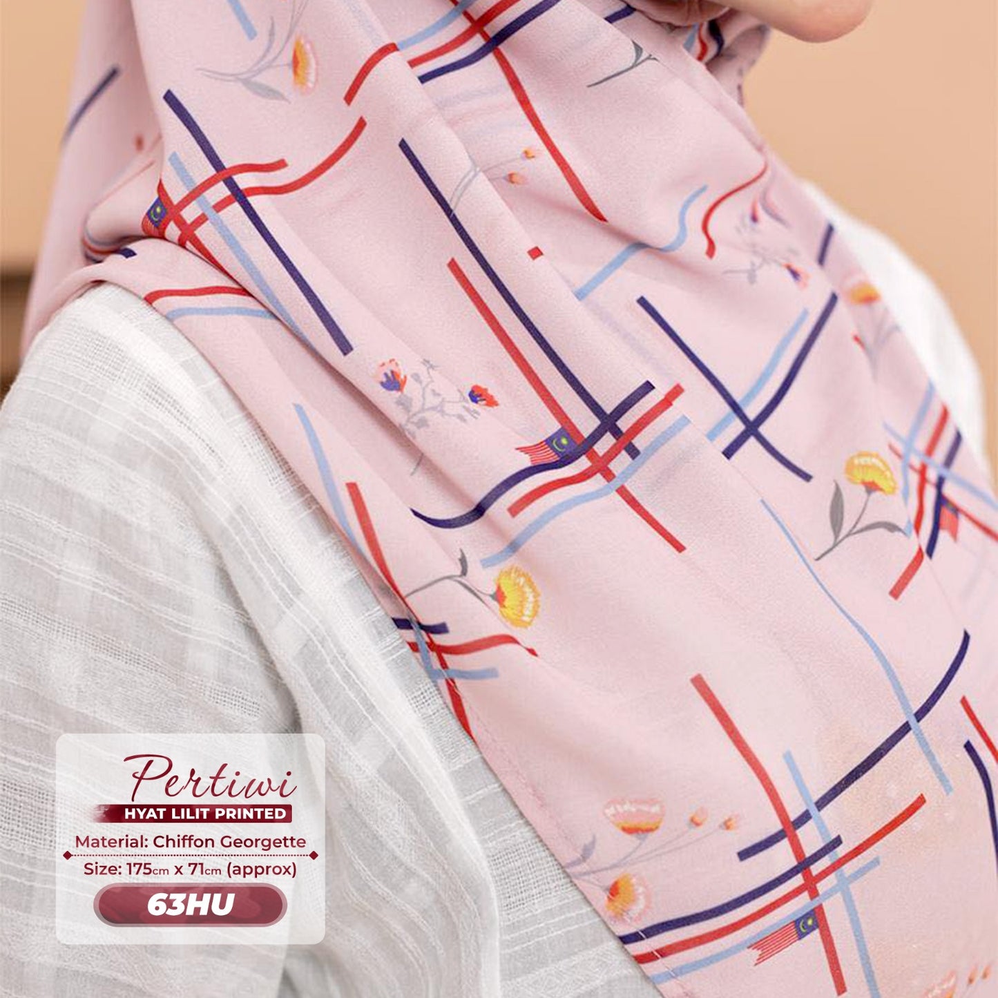 Hyat Inspired Instant Printed Pertiwi Collection (63HM-63HX-63HU)