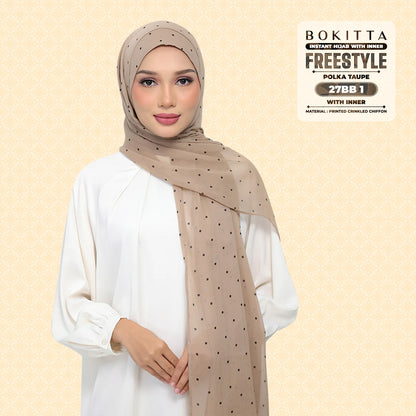 Bokitta Inspired Polka Taupe Collecion - Free Box