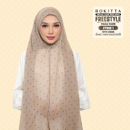 Bokitta Inspired Polka Taupe Collecion - Free Box