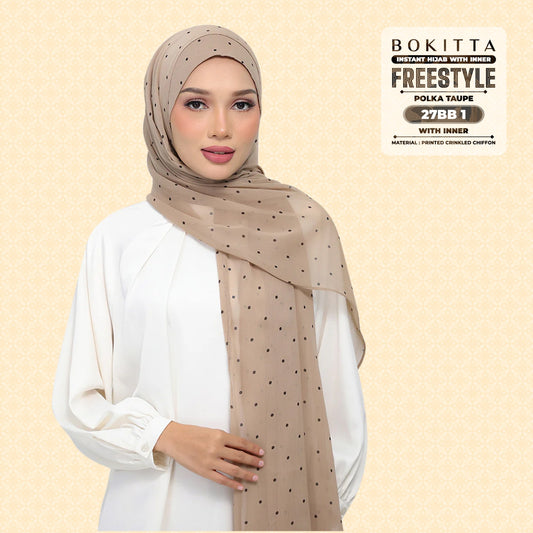Bokitta Inspired Polka Taupe Collecion - Free Box