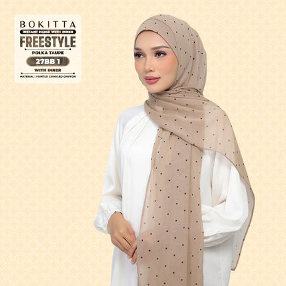 Bokitta Inspired Polka Taupe Collecion - Free Box