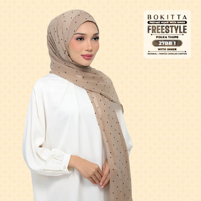 Bokitta Inspired Polka Taupe Collecion - Free Box
