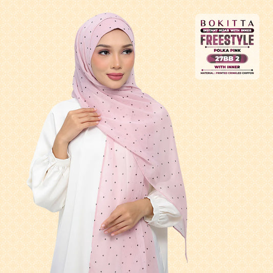 Bokitta Inspired Polka Pink Collecion - Free Box