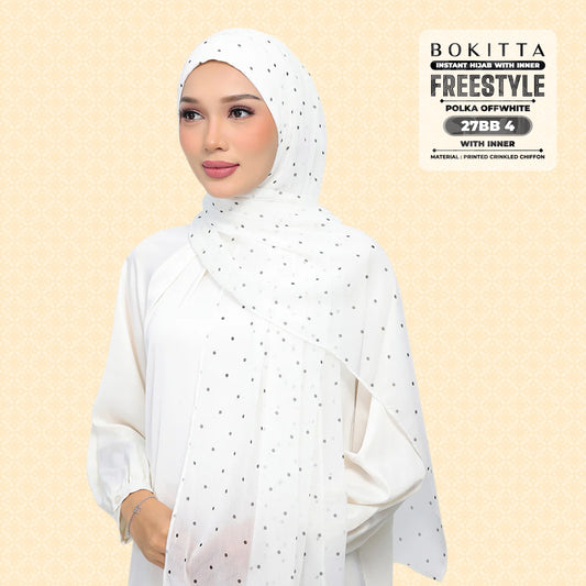 Bokitta Inspired Polka Offwhite Collecion - Free Box