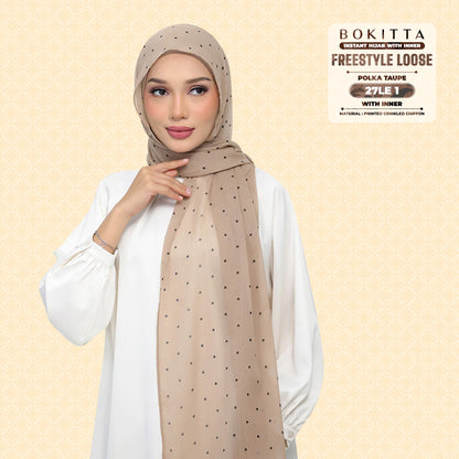 Bokitta Inspired Polka Taupe Collecion - Free Box