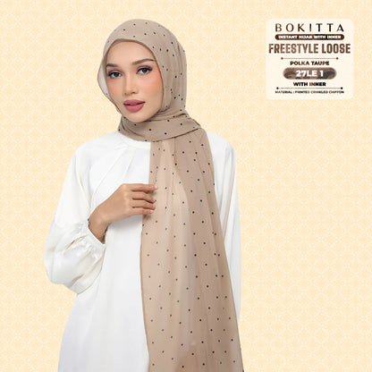 Bokitta Inspired Polka Taupe Collecion - Free Box