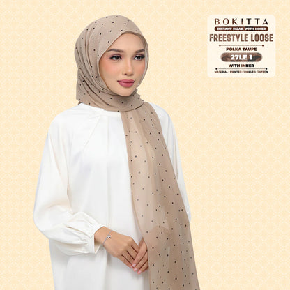 Bokitta Inspired Polka Taupe Collecion - Free Box