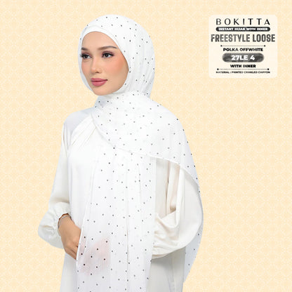 Bokitta Inspired Polka Offwhite Collecion - Free Box
